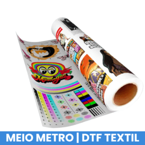 Impressão DTF Têxtil Folha Meio Metro