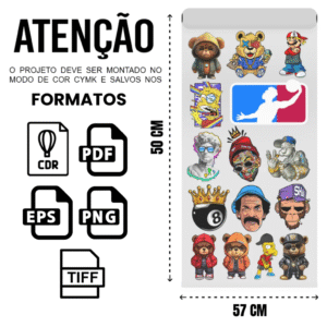 Alternative view of Impressão DTF Têxtil Folha 57x100 - 1 Metro